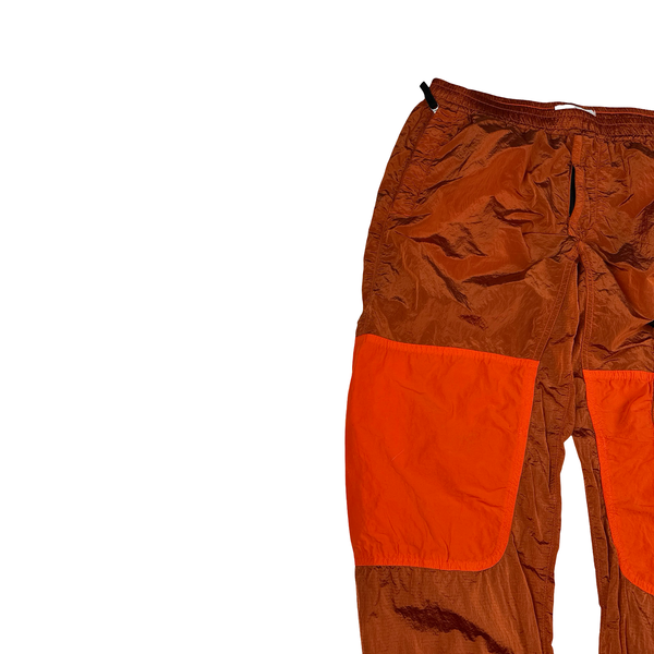 Stone Island 2020 Burnt Orange Nylon Metal Trousers - 34"
