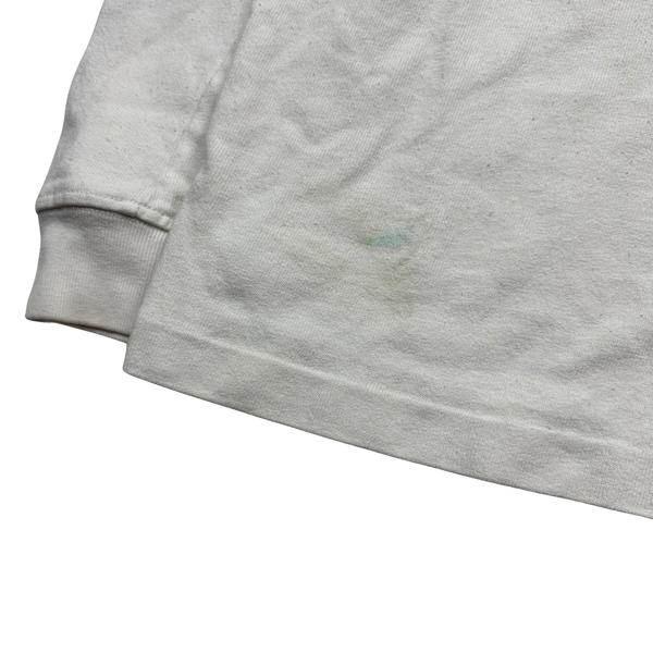 Stone Island 2015 White Cotton Crewneck - Medium