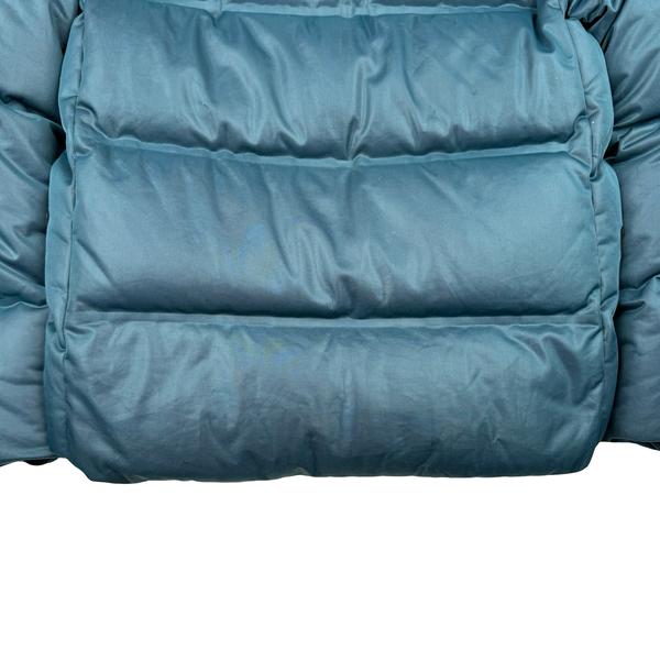 Stone Island 2010 Teal Welded Down Balaclava Puffer Jacket - Large