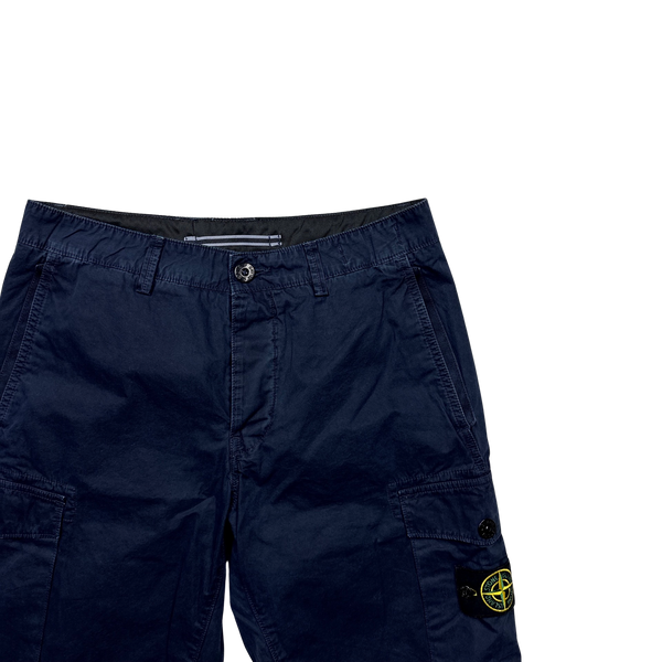 Stone Island 2017 Navy Cargo Shorts - 30"
