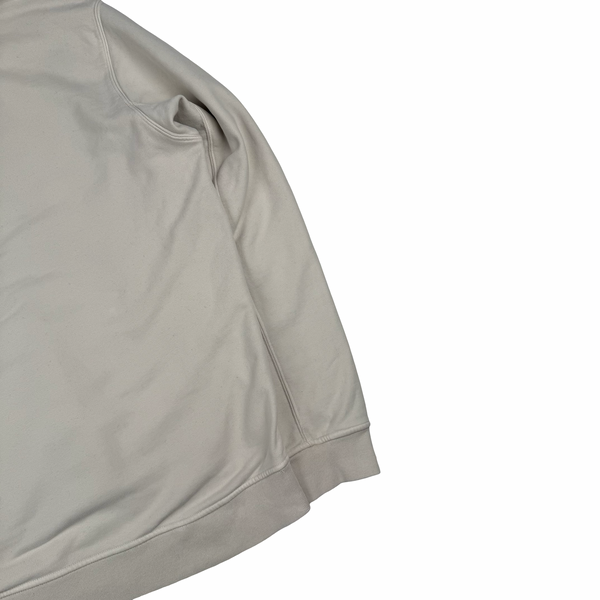 Stone Island 2023 Cream Cotton Hoodie Jumper - Large