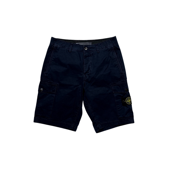 Stone Island 2017 Navy Cargo Shorts - 30"