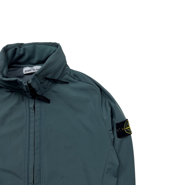 Stone Island 2016 Slate Blue Light Soft Shell R Jacket - Medium