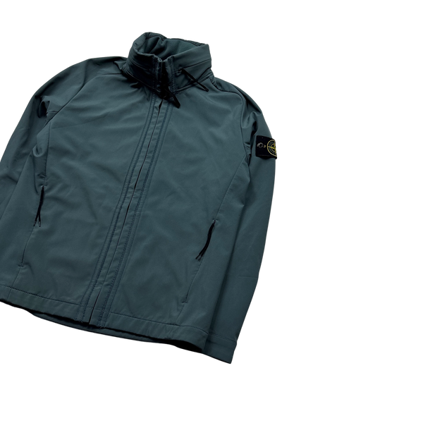 Stone Island 2016 Slate Blue Light Soft Shell R Jacket - Medium