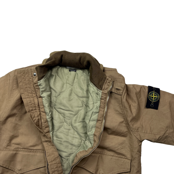 Stone Island AW2000 Vintage Military Quilted Jacket - Small
