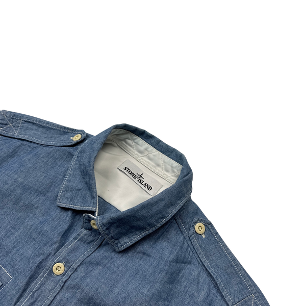 Stone Island 2015 Cotton Button Down Shirt - Medium