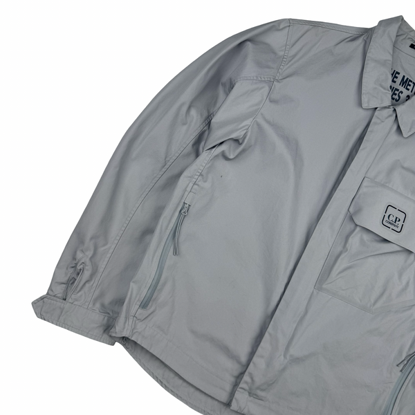 CP Company Silver Metropolis Series 3-2 HyST Overshirt Jacket - Large