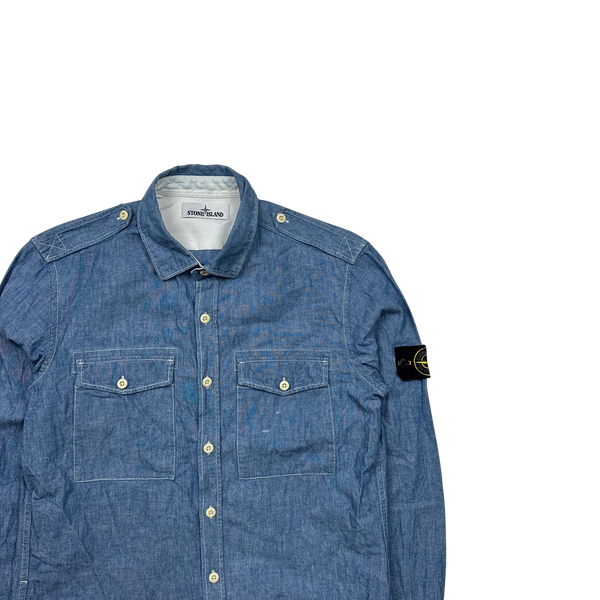 Stone Island 2015 Cotton Button Down Shirt - Medium