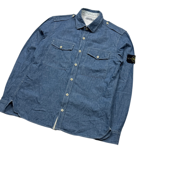 Stone Island 2015 Cotton Button Down Shirt - Medium