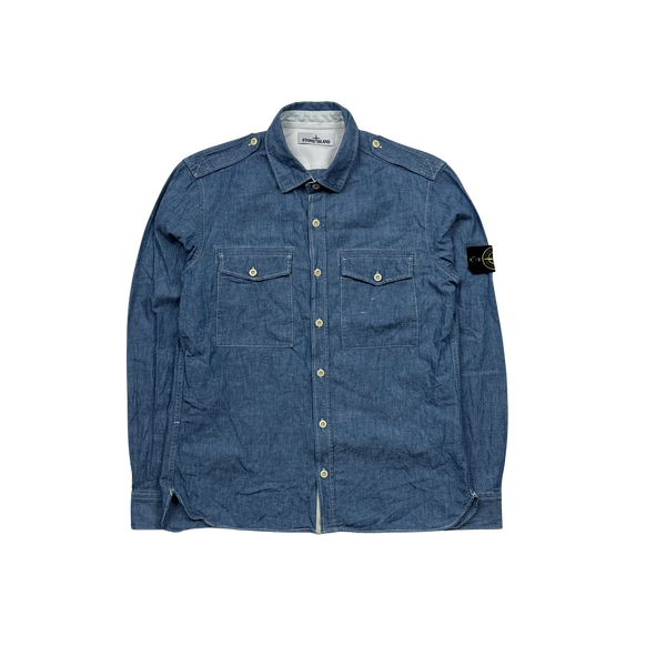 Stone Island 2015 Cotton Button Down Shirt - Medium