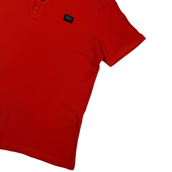 Paul Shark Red Short Sleeve Polo - Medium