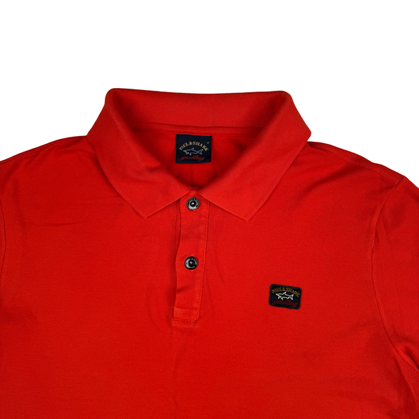 Paul Shark Red Short Sleeve Polo - Medium