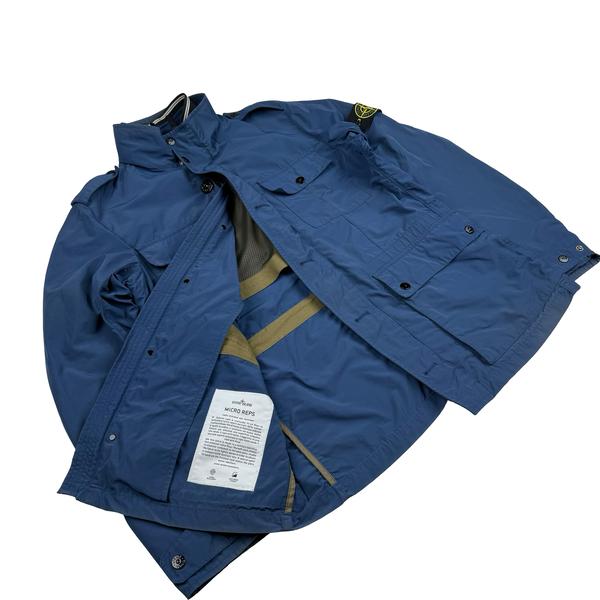 Stone Island 2013 Blue Micro Reps Field Jacket - Medium