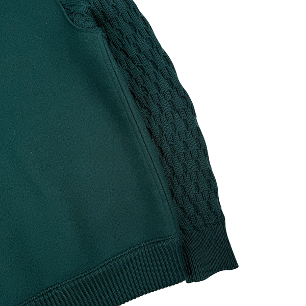 Stone Island 2013 Forest Green President Knit Wool Zip Jacket - Large