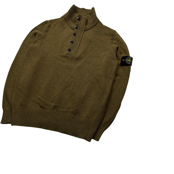 Stone Island 2009 Brown Wool Pullover Knit - XL