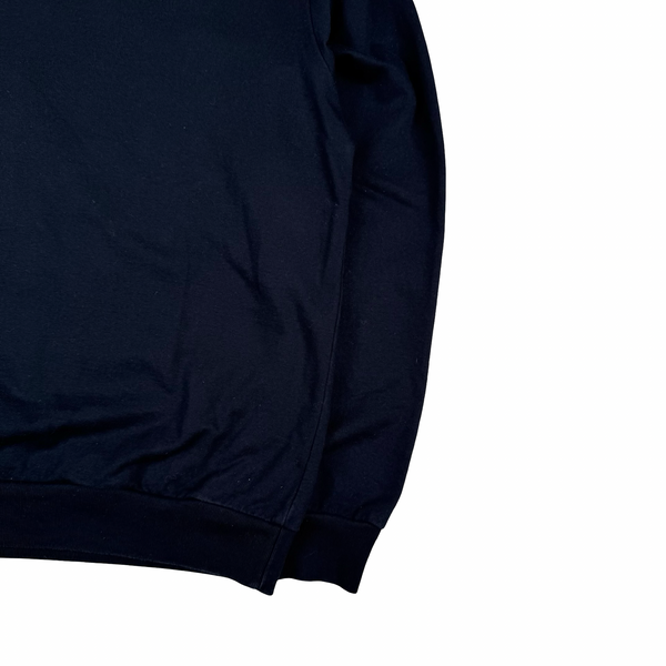 Paul and Shark Navy Graphic Cotton Crew Neck Jumper - Medium