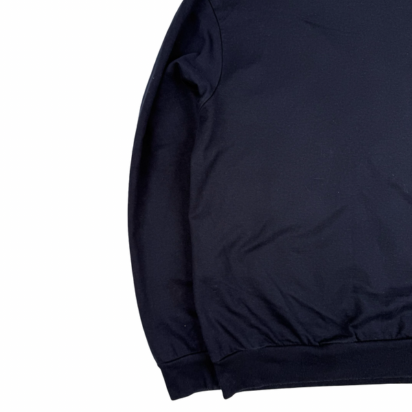 Paul and Shark Navy Graphic Cotton Crew Neck Jumper - Medium