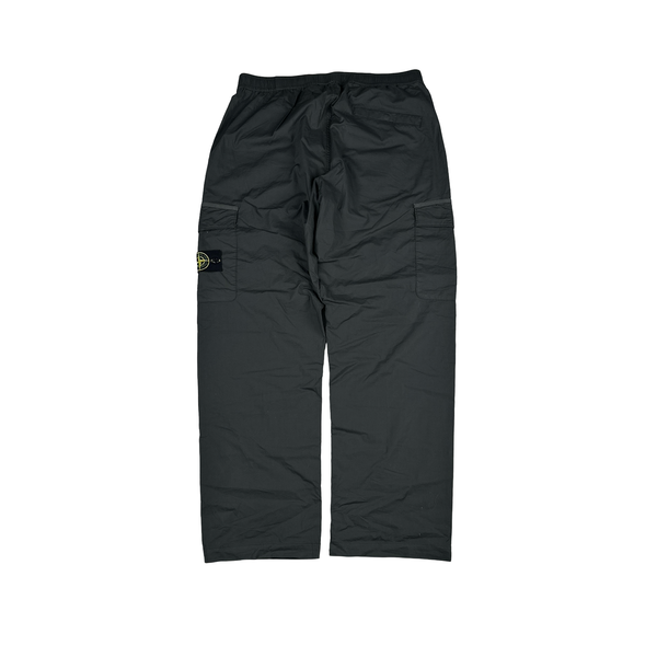 Stone Island 2023 Grey Regular Fit Stretch Cotton Tela Cargo Trousers - 36"
