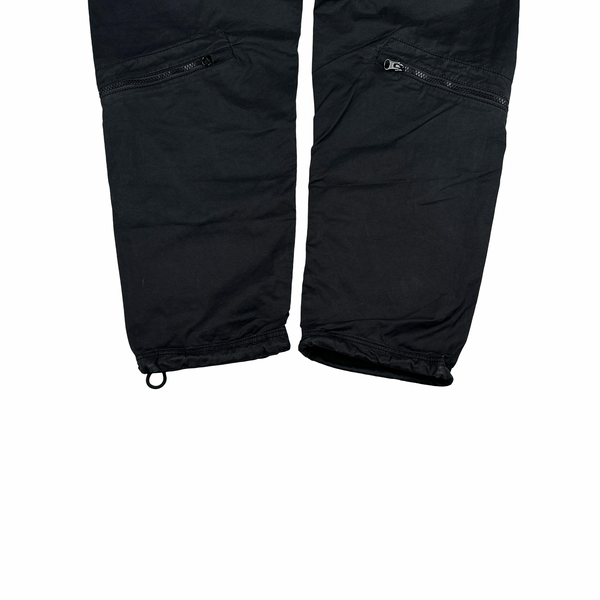 Stone Island 2019 RE-T Black Cotton Cargos Trousers - 36"