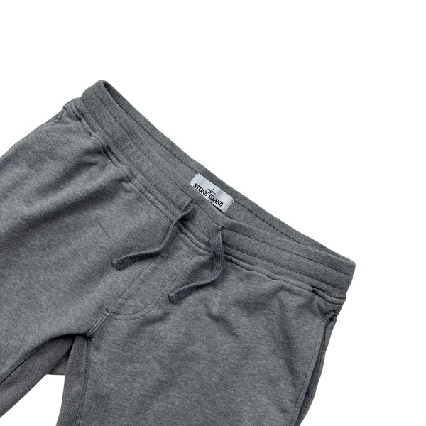 Stone Island Light Grey Cotton Joggers - Large