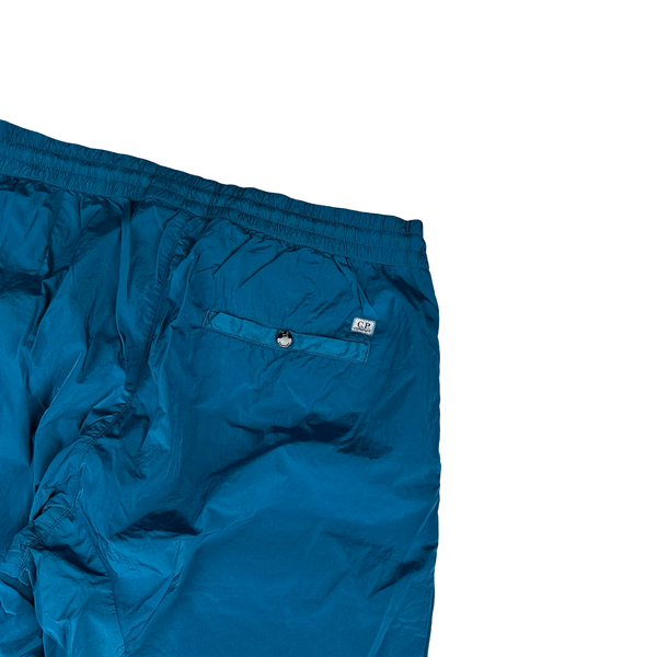 CP Company Turquoise Nylon Metal Lens Cargo Trousers - Large