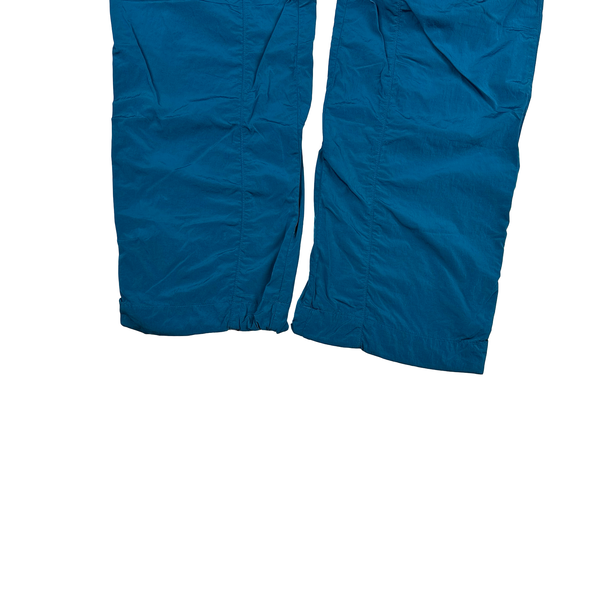 CP Company Turquoise Nylon Metal Lens Cargo Trousers - Large