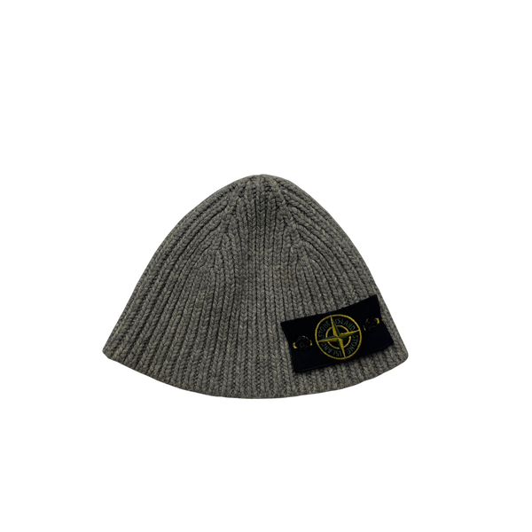 Stone Island Ribbed Wool Beanie Hat