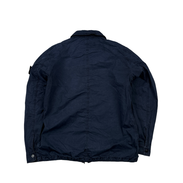Stone Island 2020 Navy Cotton Overshirt - Large