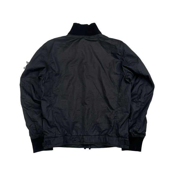Stone Island Black 2009 Hyperlight Nylon Mesh Badge Jacket - Medium