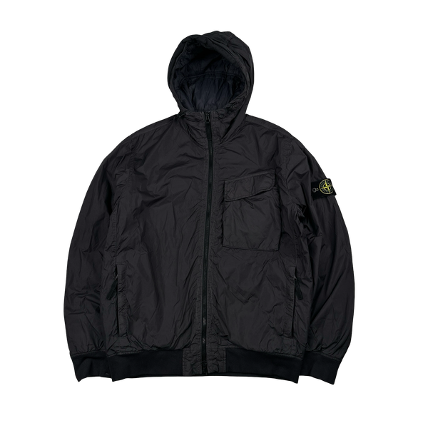 Stone Island 2022 Charcoal Crinkle Primaloft Lined Jacket - Medium