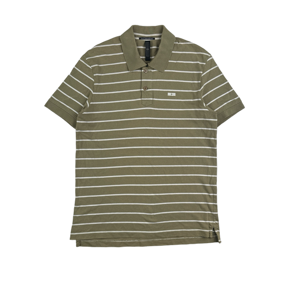 Stone Island 2007 Denims Green Striped Polo - XL