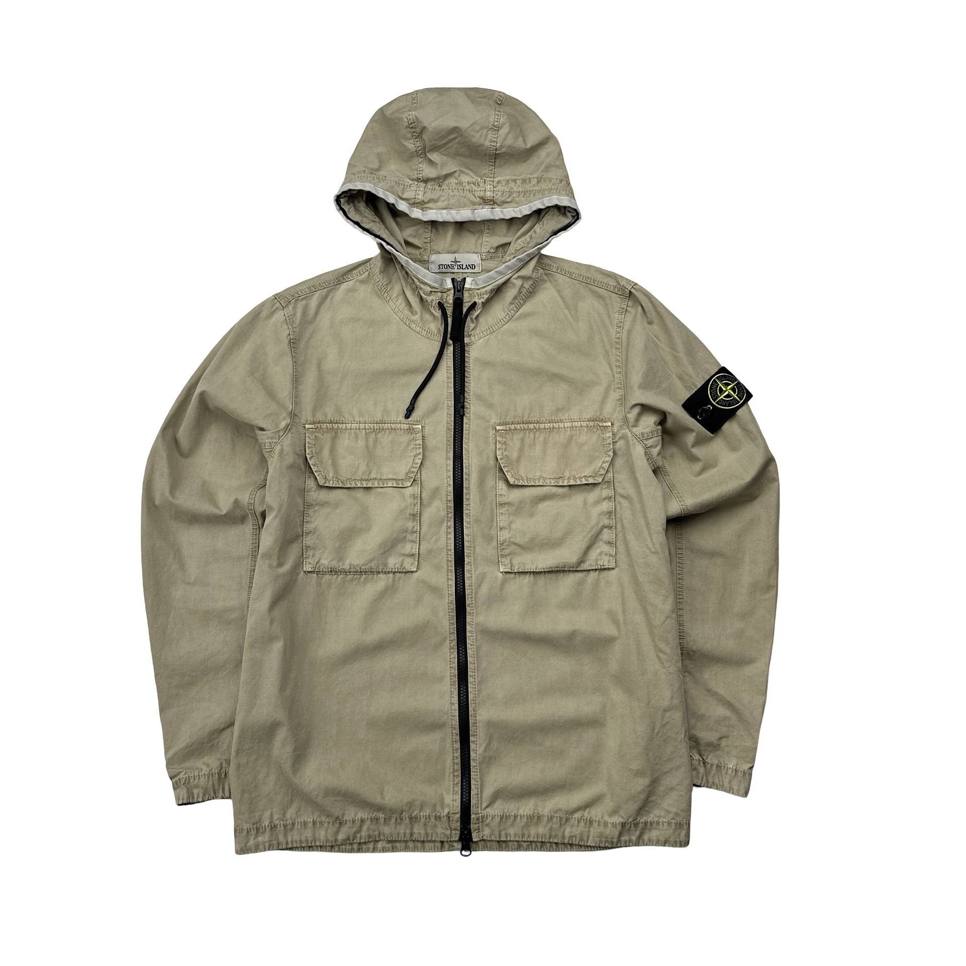 Stone Island 2022 Supima Cotton Hooded Overshirt Jacket- Small
