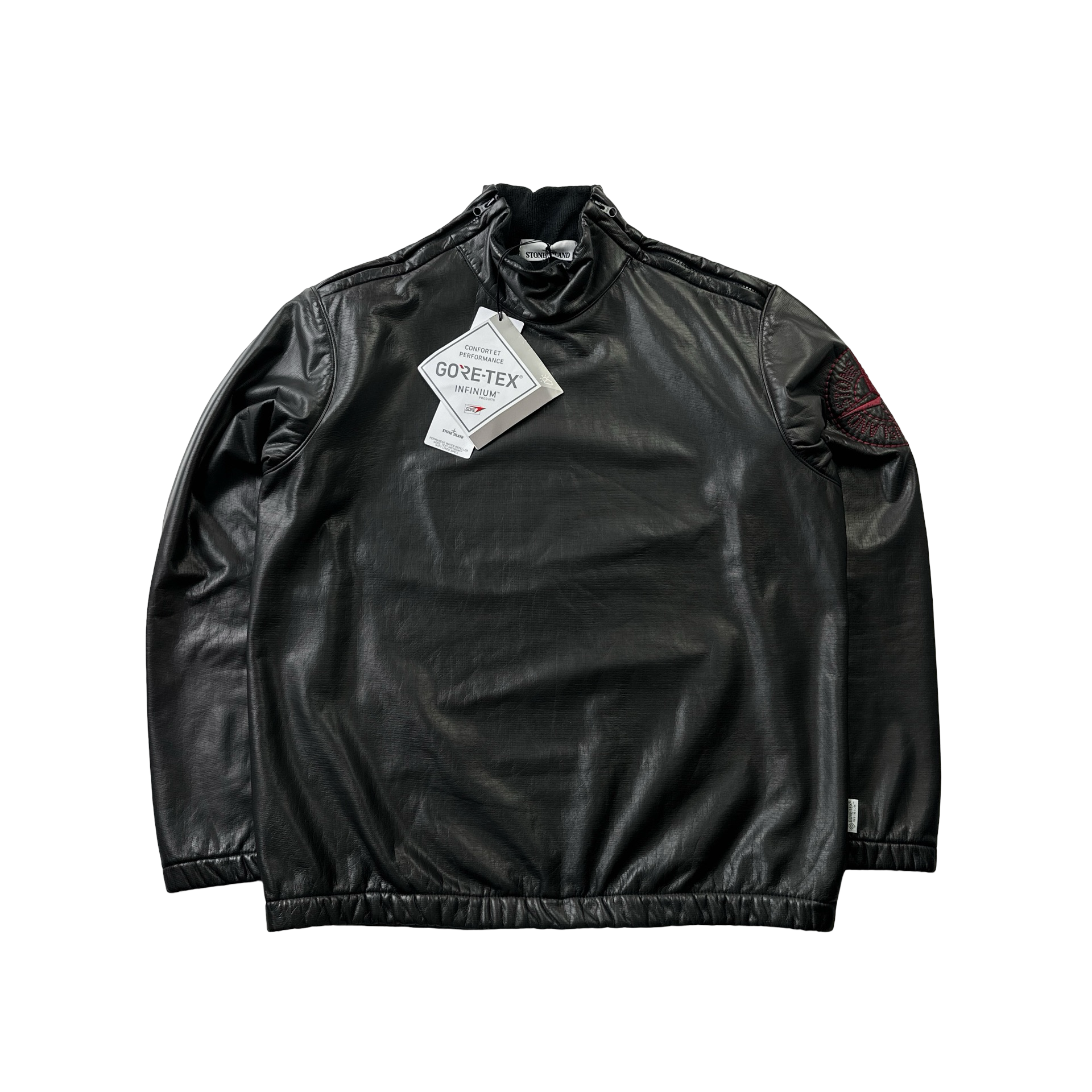 Stone Island Brown Gore-Tex Infinium Pull Over Jumper Large