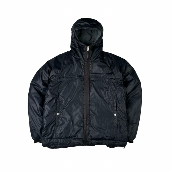 Stone Island 2006 Denims Navy Nylon Fleece Lined Hooded Jacket  - XL