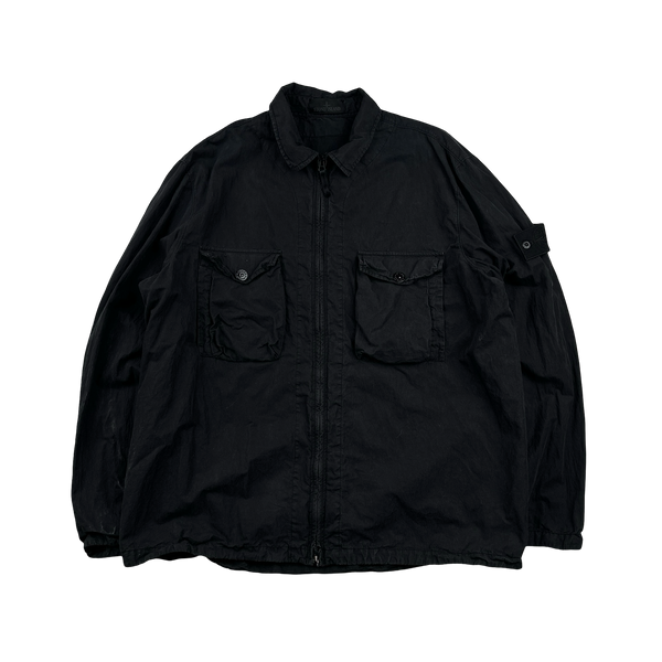 Stone Island 2019 Black Ghost Piece Overshirt - 3XL
