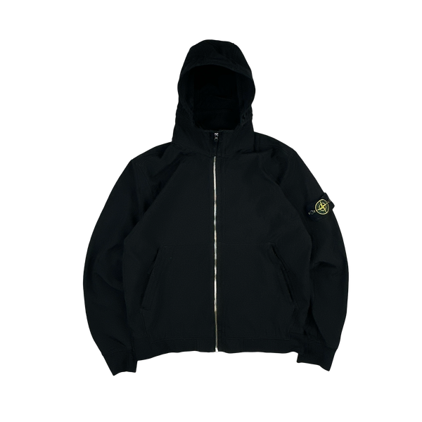 Stone Island 2019 Black Light Soft Shell R Jacket - Large