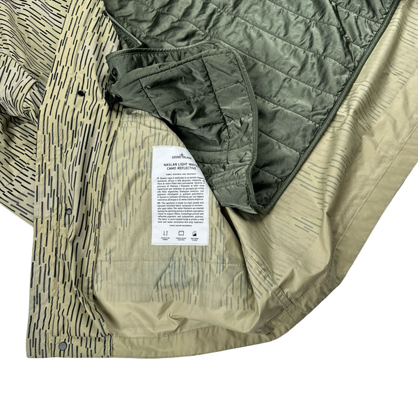 Stone Island 2021 Rain Camo Watro Reflective Parka Jacket - Medium