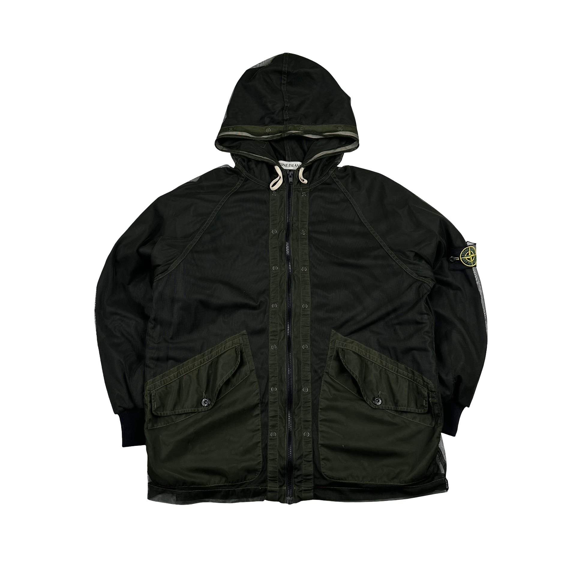Stone Island 2003 Interliner Mesh Hooded Jacket - Large – Mat's Island