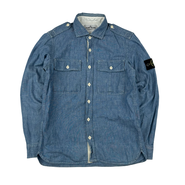 Stone Island 2014 Denim Cotton Overshirt - Small