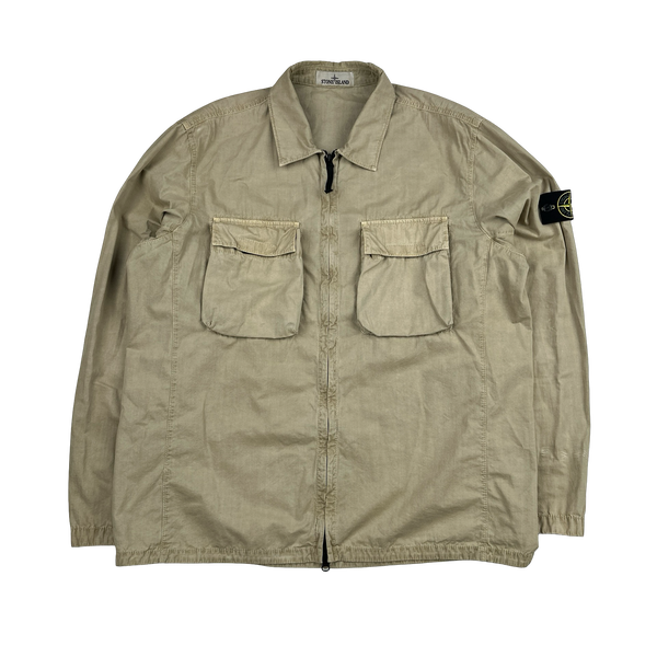 Stone Island 2022 Tan Double Pocket Overshirt - XXL