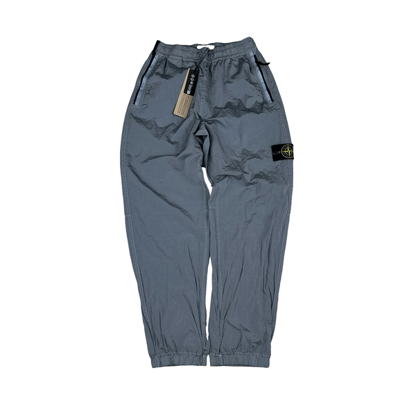 Stone Island 2024 Blue Nylon Metal Econyl Trousers - 29"