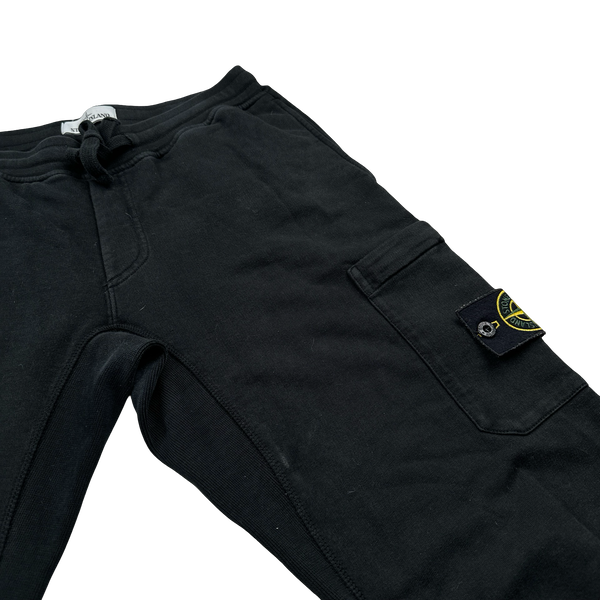 Stone Island 2018 Black Cotton Joggers - Medium