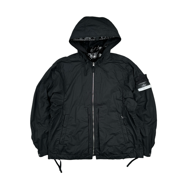 Stone Island 2022 Black Shadow Project HD Pelleovo Cotton TC Glass Jacket - Large