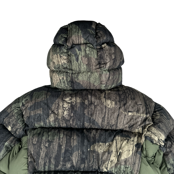 Palace 2024 Real Tree Camo Matte Pertex Down Filled Balaclava Puffer Jacket - Medium