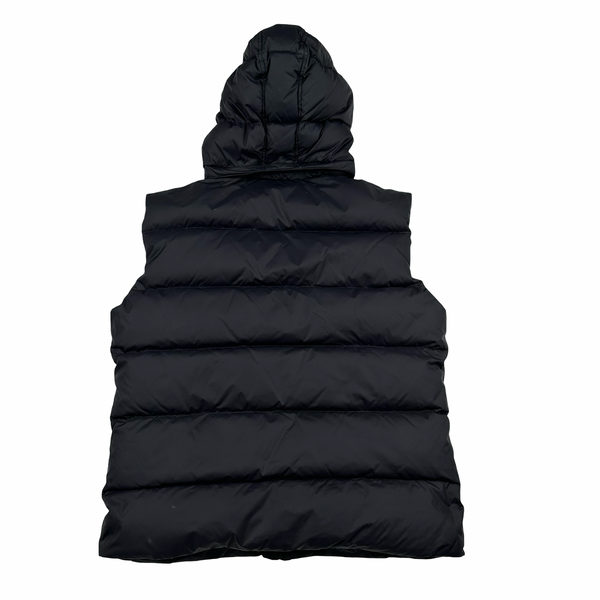 Pyrenex Black Pure French Down Hooded Puffer Gilet Jacket - Large