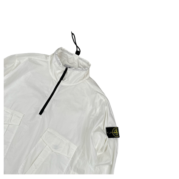 Stone Island 2023 White Cotton Smock Overshirt - XL