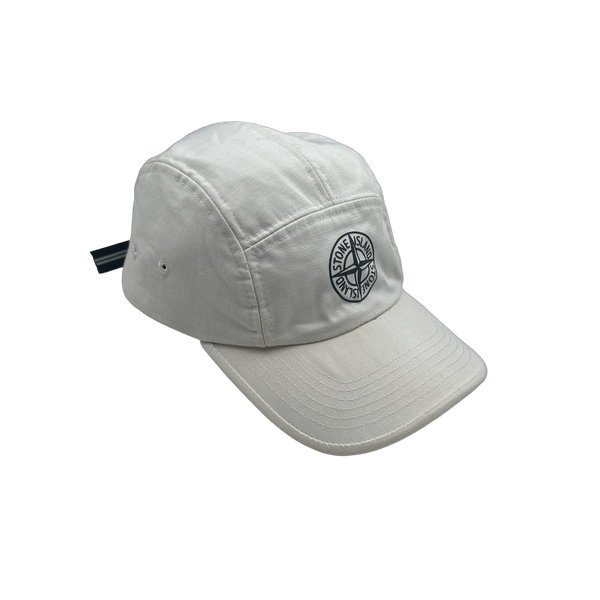 Stone Island 2015 White Compass 5 Panel Cap