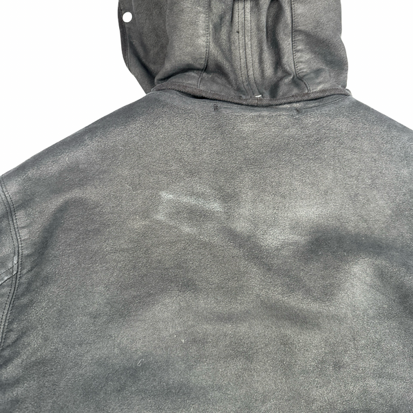 CP Company 2004 Vintage Black Hand Painted Mole Skin Archive Goggle Jacket - XL