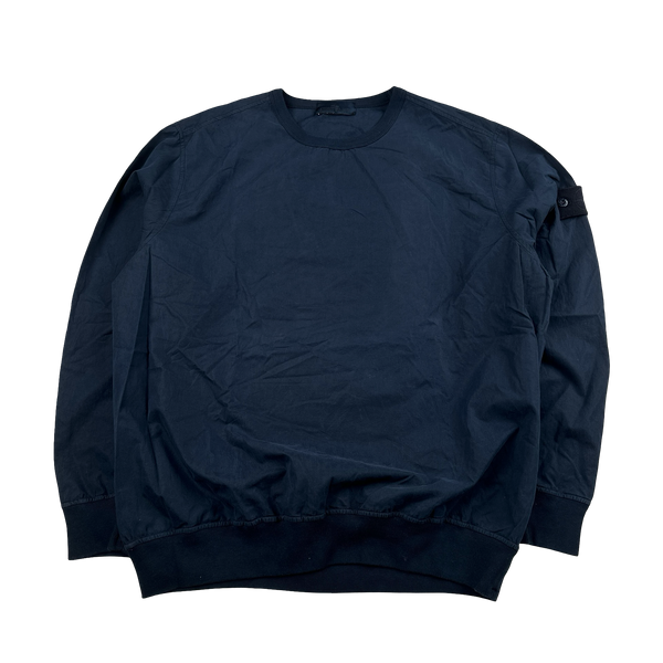 Stone Island 2019 Navy Ghost Piece Cotton Pullover Jumper - XL