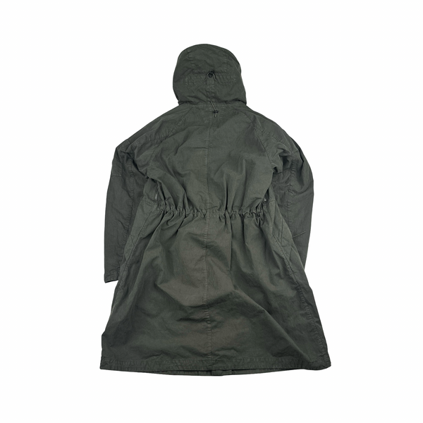 CP Company 50 Fili Khaki Double Lined Long Fish Tail Jacket - Medium